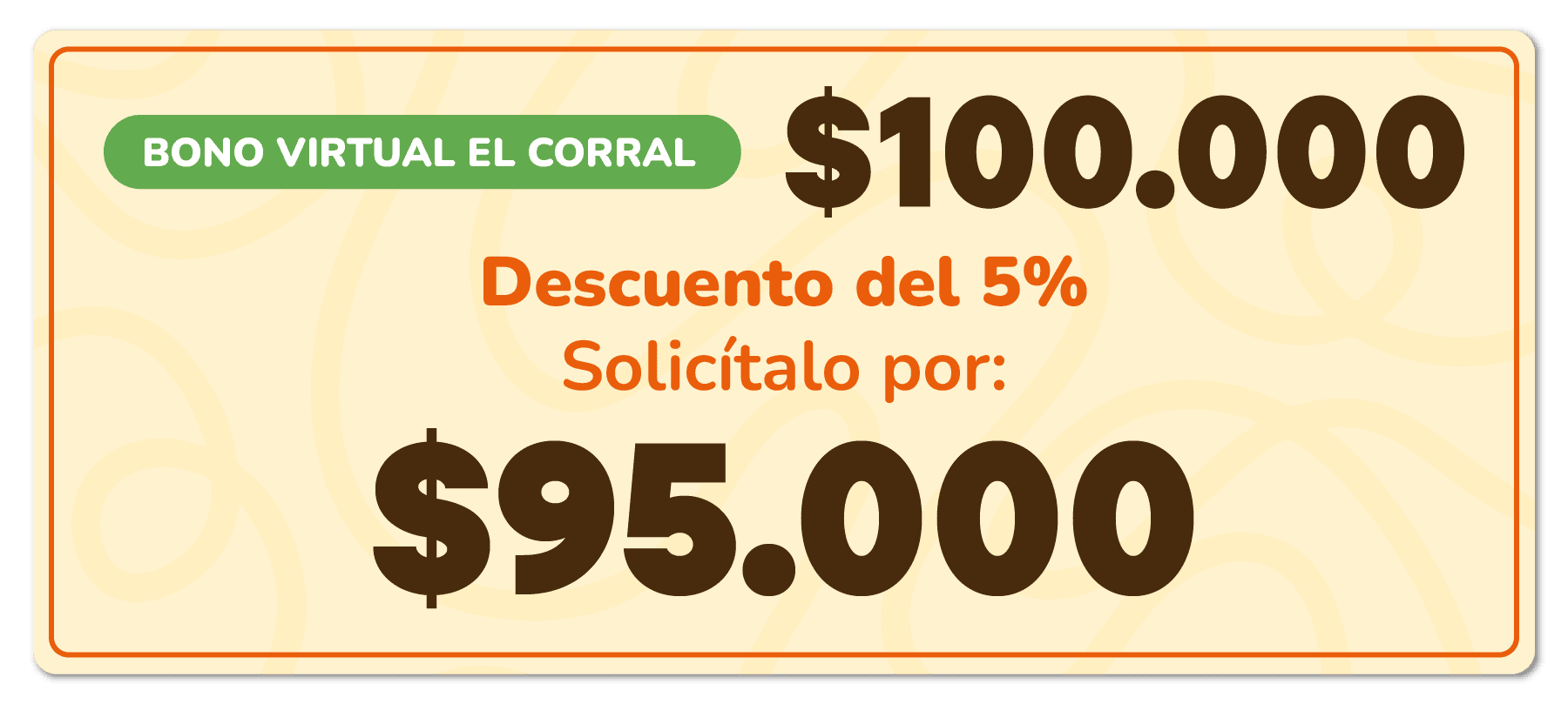 Bono El Corral 100