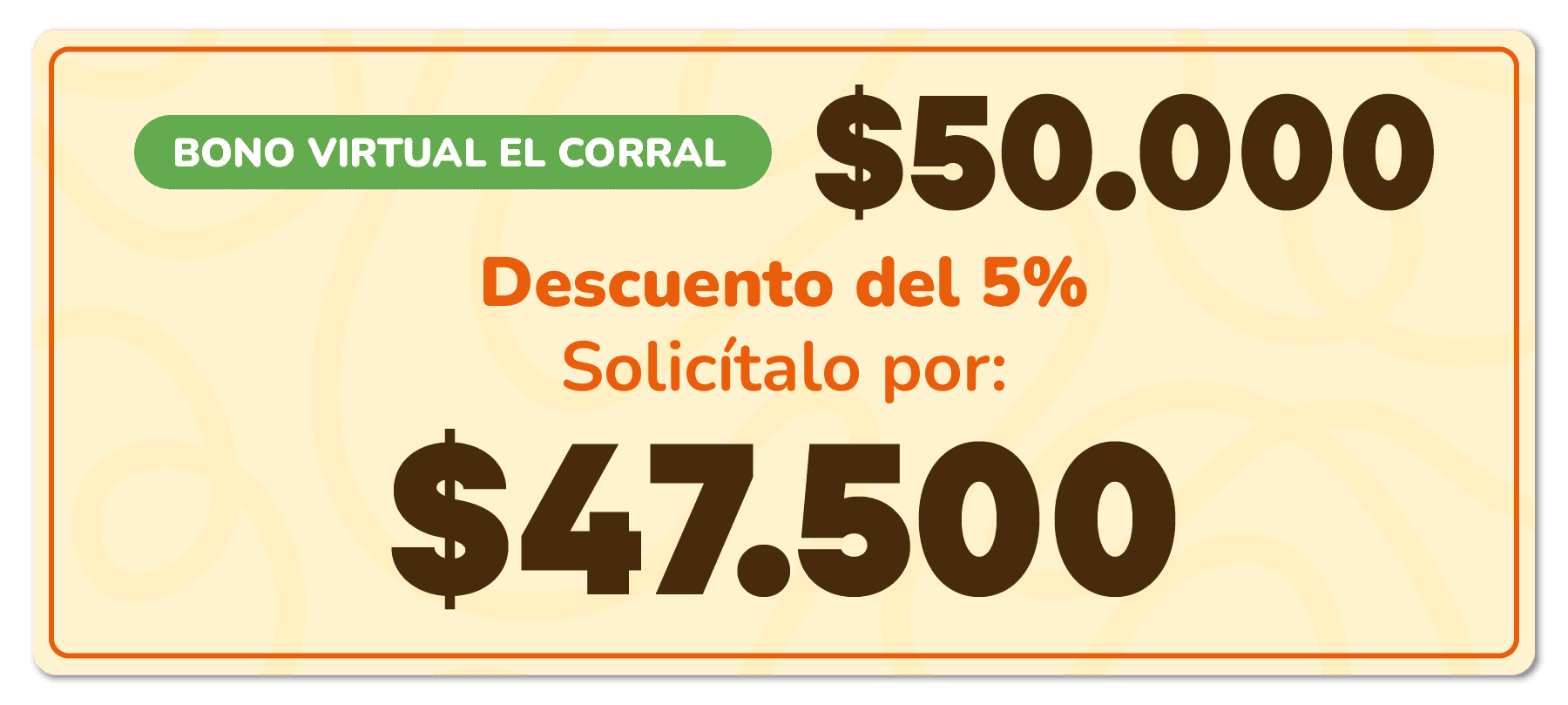 Bono El Corral 50