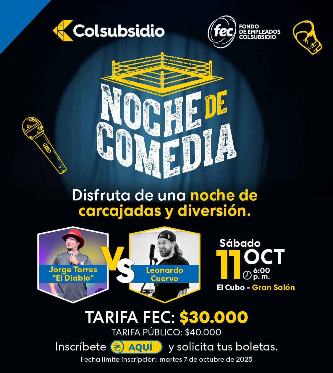 Noche de Comedia Colsubsidio