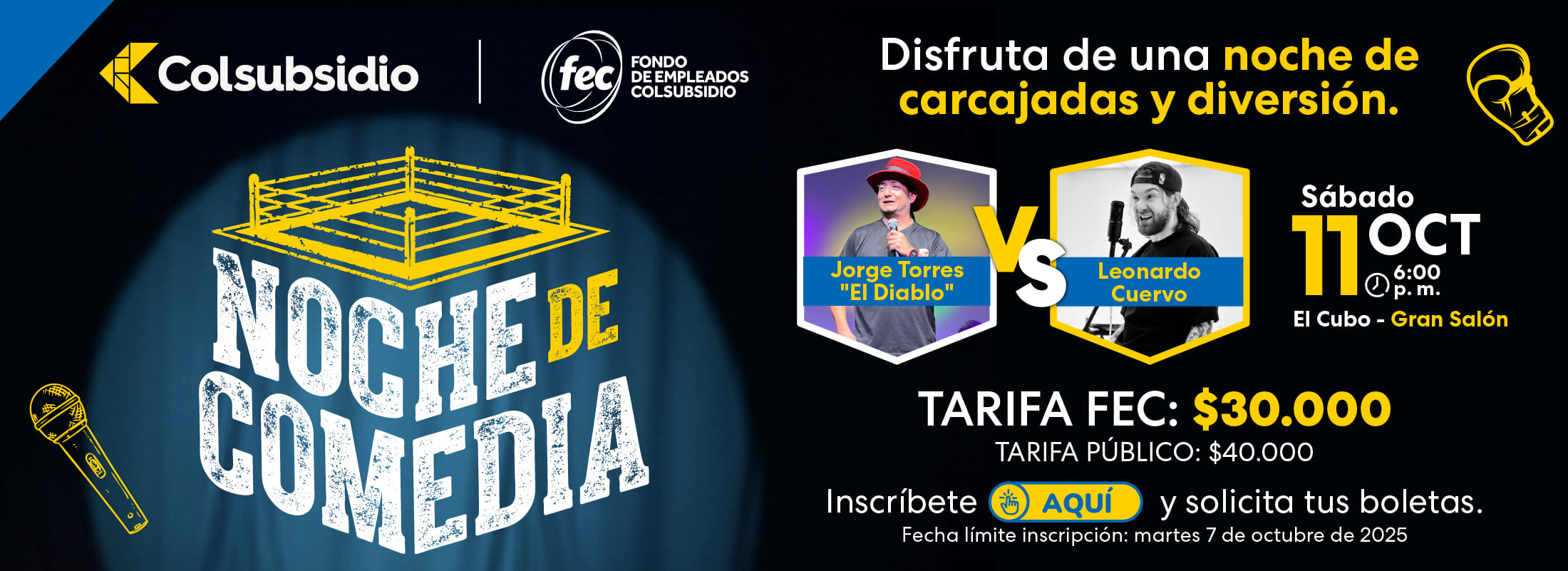 Noche de Comedia Colsubsidio