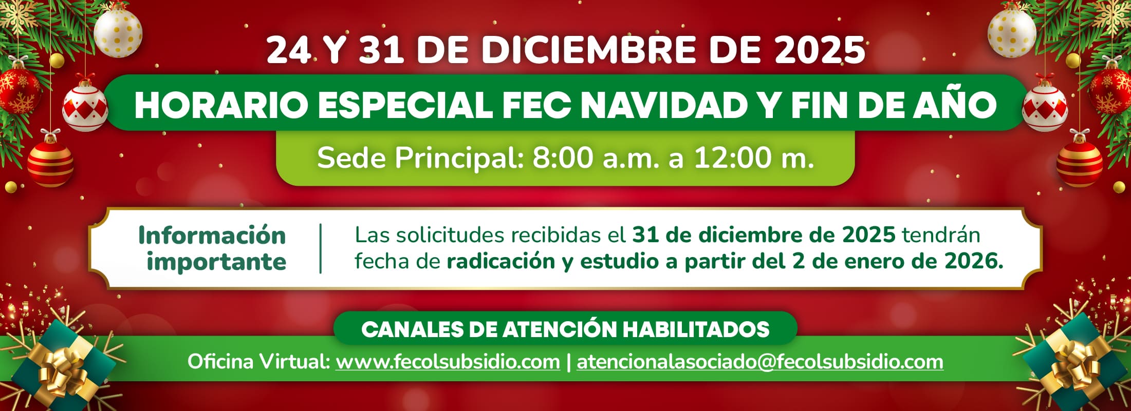 Horario Especial FEC