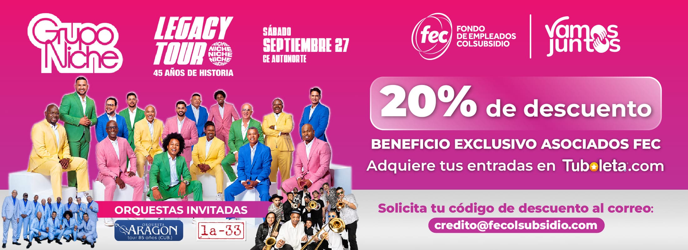 Concierto Grupo Niche